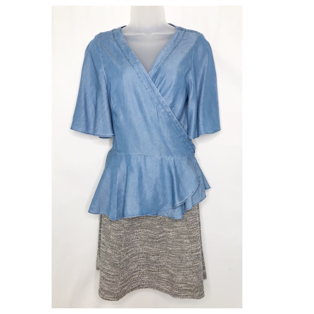 LOFT Textured Knit Flippy Skirt - Picture 3 of 6